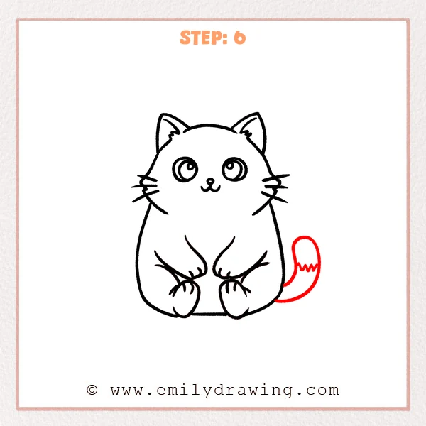how to draw a cartoon animals - Step 6